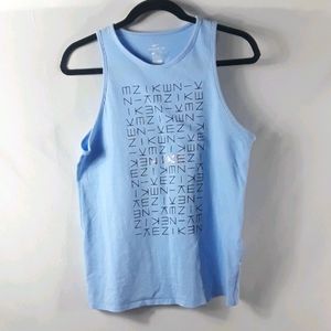 Nike baby blue logo tank